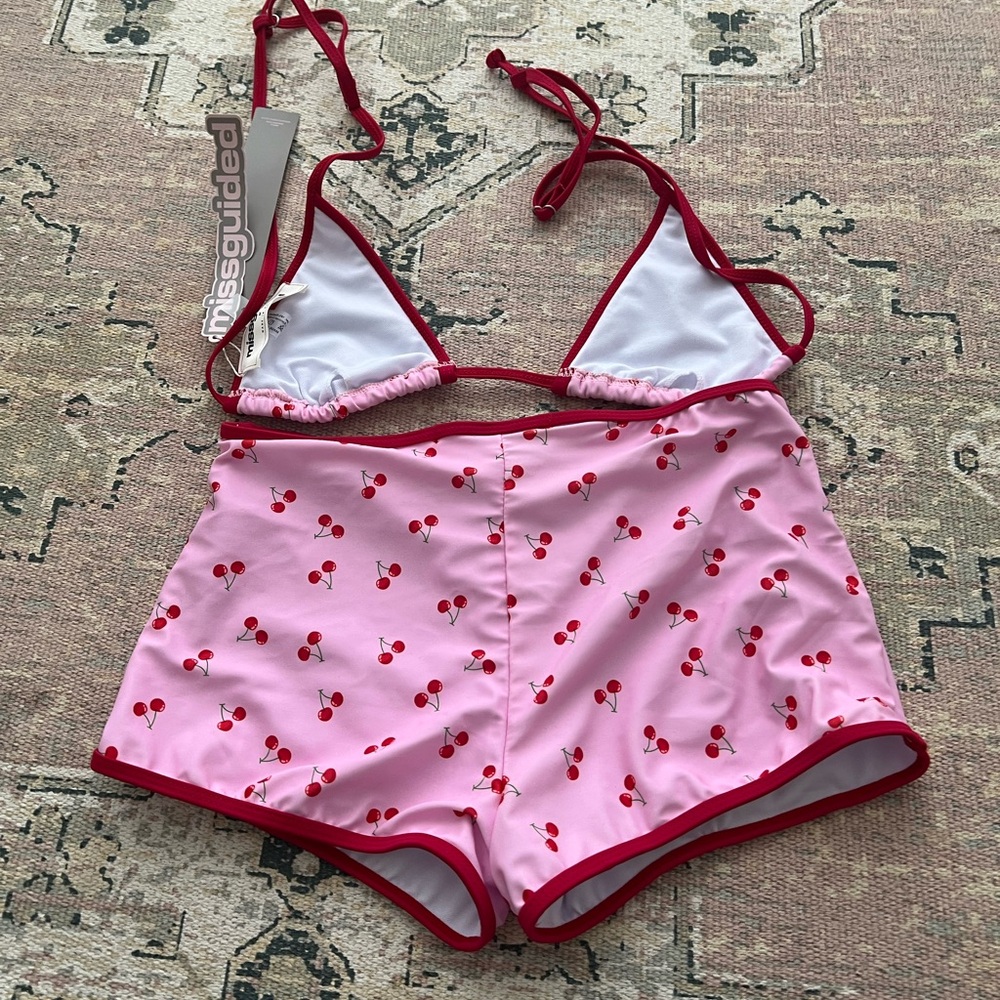 Missguided Cherry Pattern Bikini - Picture 3 of 5